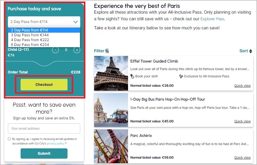 วิธีใช้ Go City Pass O'bon Paris Easy to be Parisian